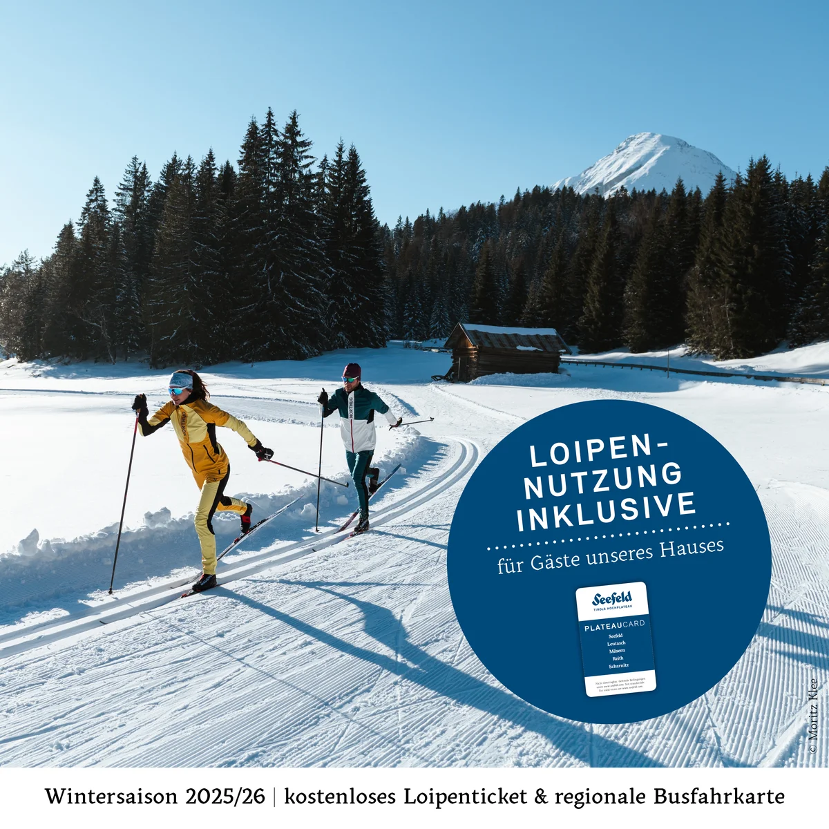 gratis Loipennutzung in der Region Seefeld